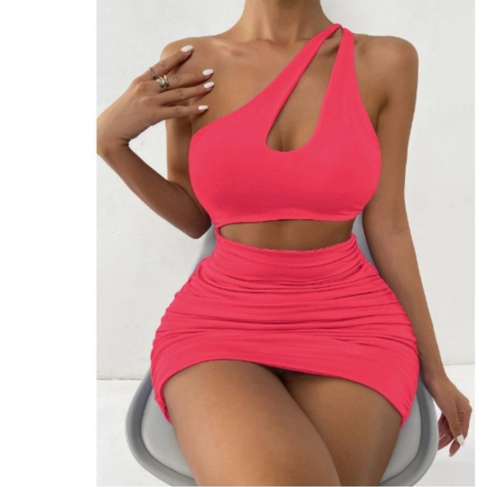 Pink Cutout Dress